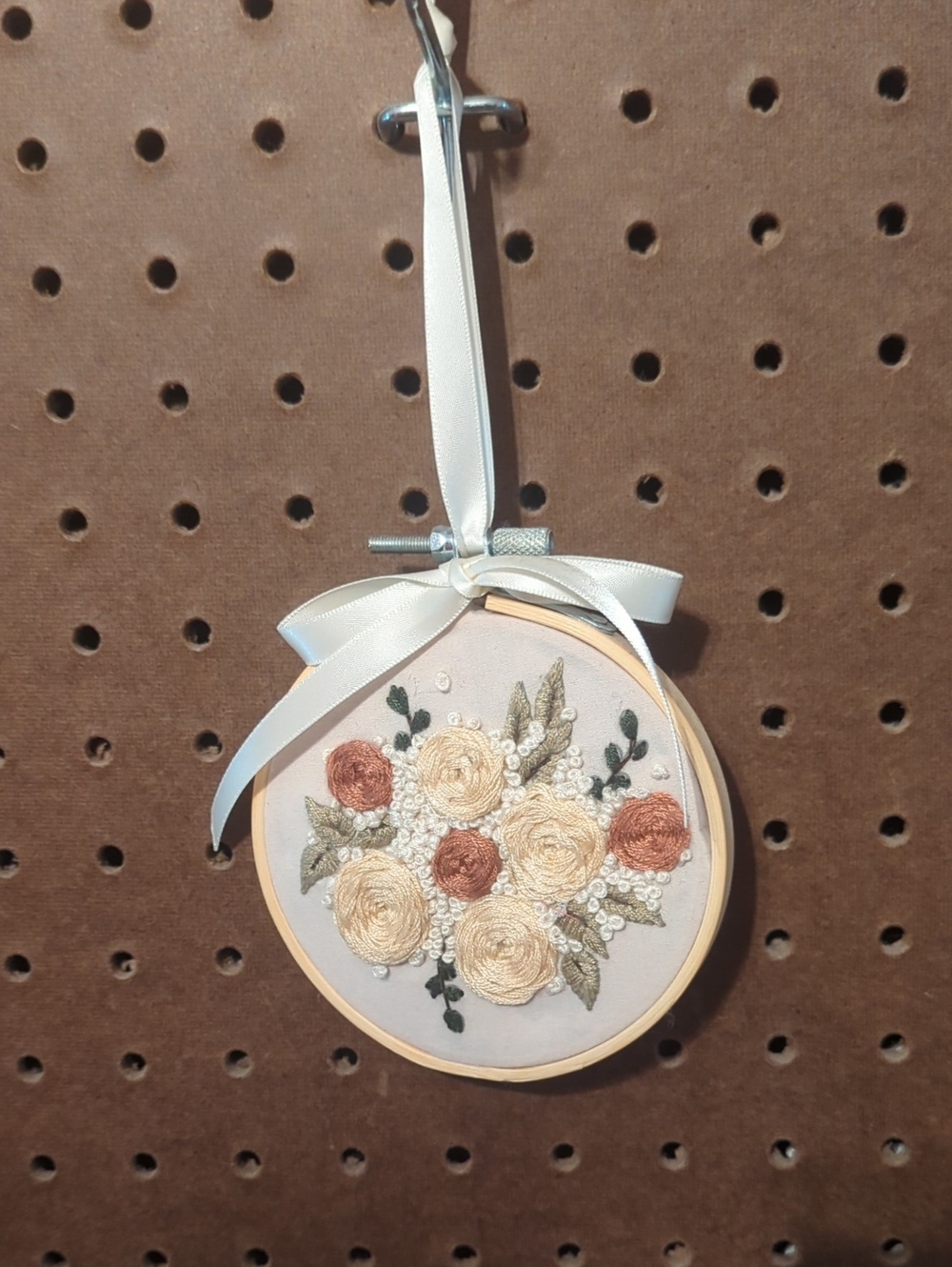 4" floral embroidery